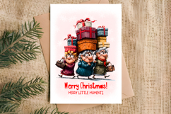 Christmas card design Elderly ladies Holiday shopping Product Image 2