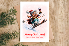 Christmas card templates Old lady Grandma, holiday wishes Product Image 3