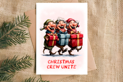Christmas card design Funny elderly lady with best friends Product Image 2