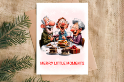 Christmas card printable Elderly lady, friends Funny quotes Product Image 5