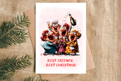 Christmas card printable Elderly ladies Funny holiday quotes Product Image 2