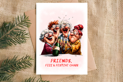 Christmas card printable Elderly ladies Funny holiday quotes Product Image 3