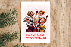 Christmas card printable Elderly ladies Friend holiday quote Product Image 3