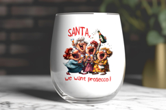 Christmas wine tumbler design Funny wine quote, elderly lady Product Image 2
