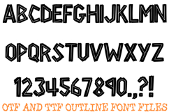 Electric Jagged Font Torn Typography Lettering ABC OTF Product Image 2