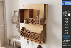 Electricity Meter Box Cover Laser Cut | Wall Decor | Pattern Product Image 1