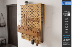 Electricity Meter Box Cover Laser Cut | Wall Decor | Pattern Product Image 1