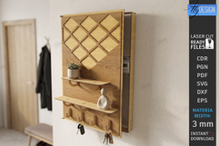 Electricity Meter Box Cover Laser Cut | Wall Decor | Pattern Product Image 1