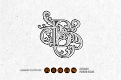 Elegance vintage E lettermark emblem monochrome Product Image 2