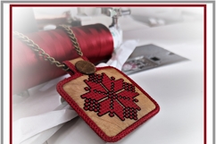 ITH Alatyr Star Cross Stitch Embroidery Amulet Key Fob Product Image 6