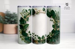 Elegant And Greenery Tumbler Sublimations Frame 3D Tumbler W Product Image 2