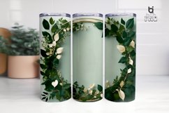 Elegant And Greenery Tumbler Sublimations Frame 3D Tumbler W Product Image 4