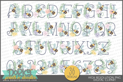 Bee Positive Inspirational Clipart Bundle Product Image 13