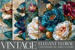 Vintage Floral Background, Elegant Floral Backgrounds, s3 Product Image 1