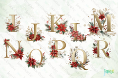 Elegant Christmas Alphabet Sublimation Bundle Product Image 5