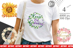 Elegant Floral Quote Sublimation Product Image 1