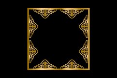 Elegant golden frame art decorative design Product Image 1