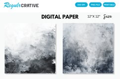 Elegant Gray Watercolor Abstract Digital Paper Product Image 1