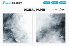 Elegant Gray Watercolor Abstract Digital Paper Product Image 1