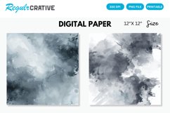 Elegant Gray Watercolor Abstract Digital Paper Product Image 1