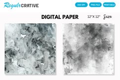 Elegant Gray Watercolor Abstract Digital Paper Product Image 1