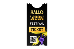 Elegant halloween ticket template graphic design Product Image 1