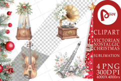 Elegant Musical Holiday Sublimation Product Image 1
