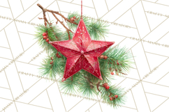 Christmas Ornaments Clipart PNG, Elegant Holiday Decor Product Image 4