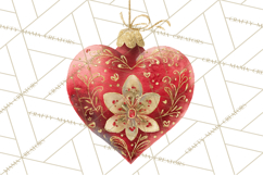 Christmas Ornaments Clipart PNG, Elegant Holiday Decor Product Image 3