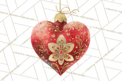 Christmas Ornaments Clipart PNG, Elegant Holiday Decor Product Image 3