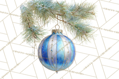 Christmas Ornaments Clipart PNG, Elegant Holiday Decor Product Image 2