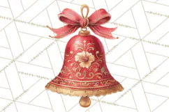 Christmas Ornaments Clipart PNG, Elegant Holiday Decor Product Image 5