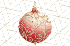 Christmas Ornaments Clipart PNG, Elegant Holiday Decor Product Image 5