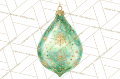 Christmas Ornaments Clipart PNG, Elegant Holiday Decor Product Image 4
