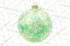 Christmas Ornaments Clipart PNG, Elegant Holiday Decor Product Image 5