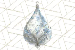 Christmas Ornaments Clipart PNG, Elegant Holiday Decor Product Image 3