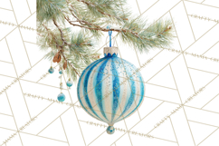 Christmas Ornaments Clipart PNG, Elegant Holiday Decor Product Image 4