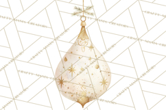 Christmas Ornaments Clipart PNG, Elegant Holiday Decor Product Image 5