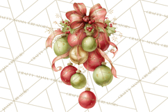 Christmas Ornaments Clipart PNG, Elegant Holiday Decor Product Image 5