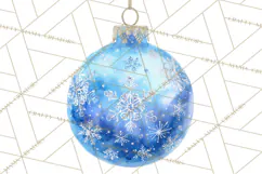 Christmas Ornaments Clipart PNG, Elegant Holiday Decor Product Image 2
