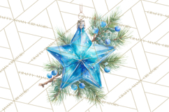 Christmas Ornaments Clipart PNG, Elegant Holiday Decor Product Image 4