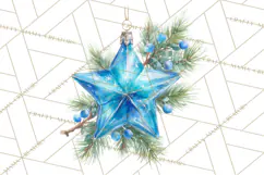 Christmas Ornaments Clipart PNG, Elegant Holiday Decor Product Image 4