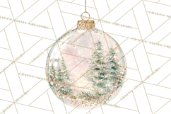 Christmas Ornaments Clipart PNG, Elegant Holiday Decor Product Image 5