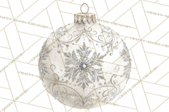 Christmas Ornaments Clipart PNG, Elegant Holiday Decor Product Image 5