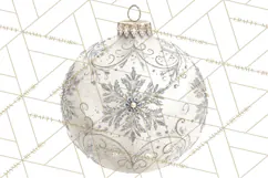 Christmas Ornaments Clipart PNG, Elegant Holiday Decor Product Image 5