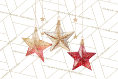 Christmas Ornaments Clipart PNG, Elegant Holiday Decor Product Image 4