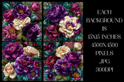 Vintage Floral Background, Elegant Floral Backgrounds, s14a Product Image 2