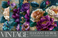 Vintage Floral Background, Elegant Floral Backgrounds, s2a Product Image 1