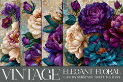 Vintage Floral Background, Elegant Floral Backgrounds, s8a Product Image 1