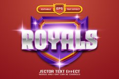 Elegant royals editable text effect with purple theme Product Image 1